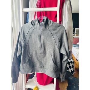 NWT Crane Gray Athletic Sweatshirt Hoodie, Drawstring, Soft, Womens Medium